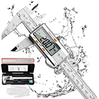 Distianert Calibre Digital 150mm- Pie de Rey Acero Inoxidable Calibrador Digital Electrónico- Gran Pantalla LCD…